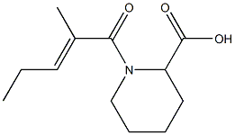 1-[(2E)-2-methylpent-2-enoyl]piperidine-2-carboxylic acid