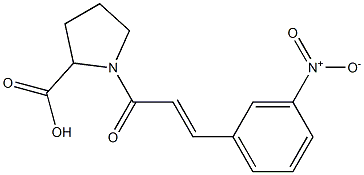 1-[(2E)-3-(3-nitrophenyl)prop-2-enoyl]pyrrolidine-2-carboxylic acid|