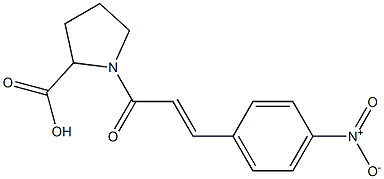 1-[(2E)-3-(4-nitrophenyl)prop-2-enoyl]pyrrolidine-2-carboxylic acid