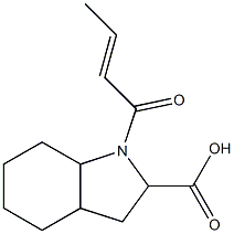 1-[(2E)-but-2-enoyl]octahydro-1H-indole-2-carboxylic acid Structure
