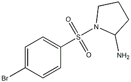 1-[(4-bromobenzene)sulfonyl]pyrrolidin-2-amine Structure