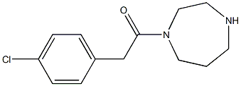 1-[(4-chlorophenyl)acetyl]-1,4-diazepane Structure