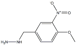 1-[(4-methoxy-3-nitrophenyl)methyl]hydrazine Struktur