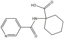 1-[(pyridin-3-ylcarbonyl)amino]cyclohexanecarboxylic acid Structure
