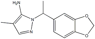  1-[1-(2H-1,3-benzodioxol-5-yl)ethyl]-4-methyl-1H-pyrazol-5-amine