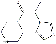 1-[2-(1H-imidazol-1-yl)propanoyl]piperazine Structure
