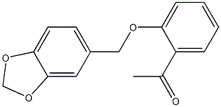 1-[2-(2H-1,3-benzodioxol-5-ylmethoxy)phenyl]ethan-1-one Struktur