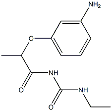 1-[2-(3-aminophenoxy)propanoyl]-3-ethylurea Structure