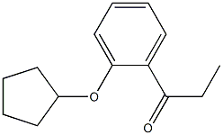 1-[2-(cyclopentyloxy)phenyl]propan-1-one Structure