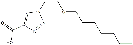 1-[2-(heptyloxy)ethyl]-1H-1,2,3-triazole-4-carboxylic acid 结构式