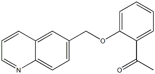 1-[2-(quinolin-6-ylmethoxy)phenyl]ethan-1-one Structure