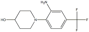 1-[2-amino-4-(trifluoromethyl)phenyl]piperidin-4-ol Structure
