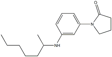1-[3-(heptan-2-ylamino)phenyl]pyrrolidin-2-one Structure
