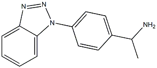 1-[4-(1H-1,2,3-benzotriazol-1-yl)phenyl]ethan-1-amine Structure