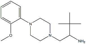 1-[4-(2-methoxyphenyl)piperazin-1-yl]-3,3-dimethylbutan-2-amine Struktur