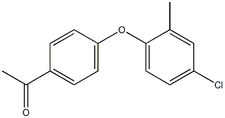 1-[4-(4-chloro-2-methylphenoxy)phenyl]ethan-1-one 结构式