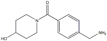 1-[4-(aminomethyl)benzoyl]piperidin-4-ol Structure