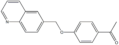 1-[4-(quinolin-6-ylmethoxy)phenyl]ethan-1-one 结构式