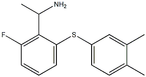 1-{2-[(3,4-dimethylphenyl)sulfanyl]-6-fluorophenyl}ethan-1-amine Structure