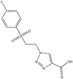 1-{2-[(4-fluorobenzene)sulfonyl]ethyl}-1H-1,2,3-triazole-4-carboxylic acid