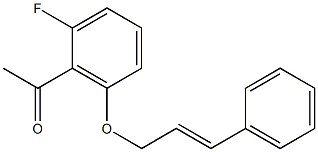 1-{2-fluoro-6-[(3-phenylprop-2-en-1-yl)oxy]phenyl}ethan-1-one