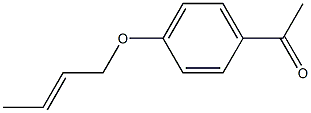 1-{4-[(2E)-but-2-enyloxy]phenyl}ethanone Struktur