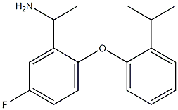 1-{5-fluoro-2-[2-(propan-2-yl)phenoxy]phenyl}ethan-1-amine|