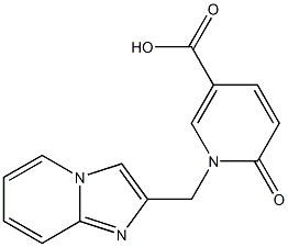 1-{imidazo[1,2-a]pyridin-2-ylmethyl}-6-oxo-1,6-dihydropyridine-3-carboxylic acid Structure