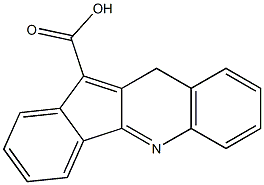 10H-indeno[1,2-b]quinoline-11-carboxylic acid 结构式