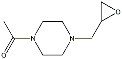 1-acetyl-4-(oxiran-2-ylmethyl)piperazine Structure