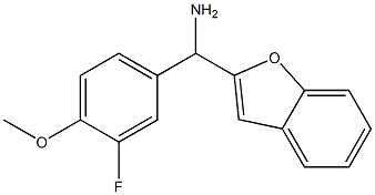1-benzofuran-2-yl(3-fluoro-4-methoxyphenyl)methanamine