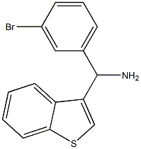 1-benzothiophen-3-yl(3-bromophenyl)methanamine