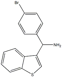 1-benzothiophen-3-yl(4-bromophenyl)methanamine Structure