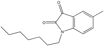 1-heptyl-5-methyl-2,3-dihydro-1H-indole-2,3-dione|