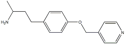 1-methyl-3-[4-(pyridin-4-ylmethoxy)phenyl]propylamine Structure