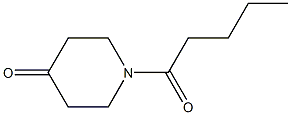 1-pentanoylpiperidin-4-one Struktur