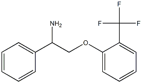 1-phenyl-2-[2-(trifluoromethyl)phenoxy]ethanamine,,结构式