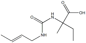 2-({[(2E)-but-2-enylamino]carbonyl}amino)-2-methylbutanoic acid