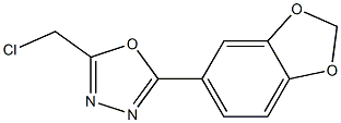 2-(1,3-benzodioxol-5-yl)-5-(chloromethyl)-1,3,4-oxadiazole