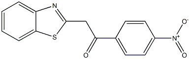 2-(1,3-benzothiazol-2-yl)-1-(4-nitrophenyl)ethan-1-one 结构式