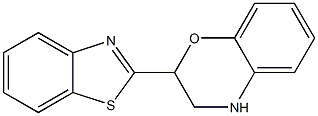 2-(1,3-benzothiazol-2-yl)-3,4-dihydro-2H-1,4-benzoxazine Struktur