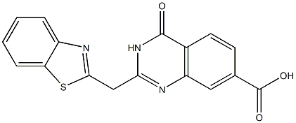 2-(1,3-benzothiazol-2-ylmethyl)-4-oxo-3,4-dihydroquinazoline-7-carboxylic acid