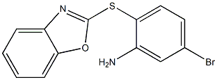 2-(1,3-benzoxazol-2-ylsulfanyl)-5-bromoaniline Struktur