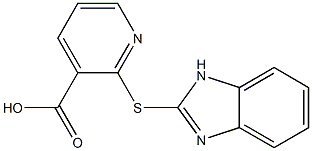 2-(1H-1,3-benzodiazol-2-ylsulfanyl)pyridine-3-carboxylic acid Structure