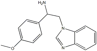 2-(1H-benzimidazol-1-yl)-1-(4-methoxyphenyl)ethanamine Structure