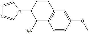 2-(1H-imidazol-1-yl)-6-methoxy-1,2,3,4-tetrahydronaphthalen-1-amine 结构式