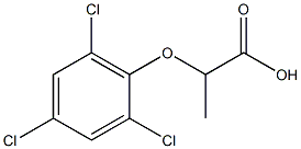 2-(2,4,6-trichlorophenoxy)propanoic acid Structure