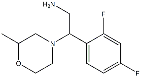 2-(2,4-difluorophenyl)-2-(2-methylmorpholin-4-yl)ethanamine Structure