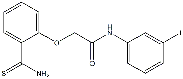 2-(2-carbamothioylphenoxy)-N-(3-iodophenyl)acetamide Structure