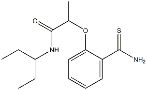 2-(2-carbamothioylphenoxy)-N-(pentan-3-yl)propanamide